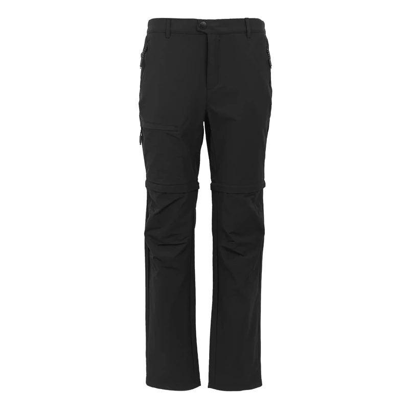 Regatta Mens Highton II Zip Off Trousers Water Repellent Hiking Walking Convertible 2-1 Pants Black