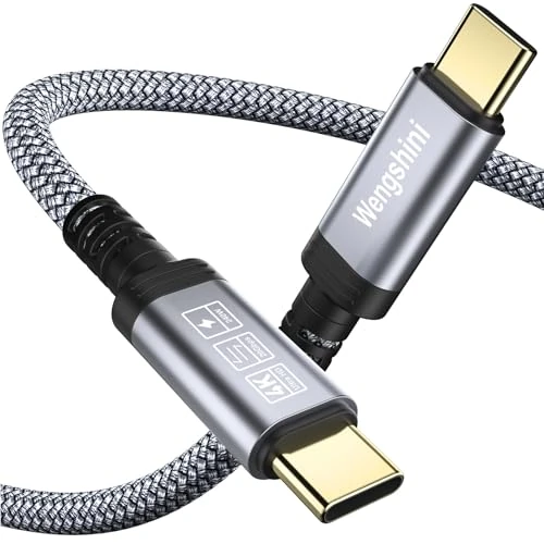 Wengshini Extra Long USB C to USB C Cable 4M,240W/20Gbps USB C 3.2 Gen2 x 2 Data Cable, 4K@60HZVideo Transfer Video Transfer for Laptop, Mobile Phone, Steam Deck, Tablet, SSD, Monitor etc.