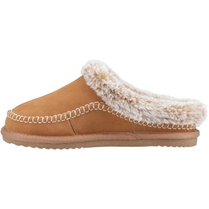 Hush Puppies Female Anika Slipper, Tan, 8
