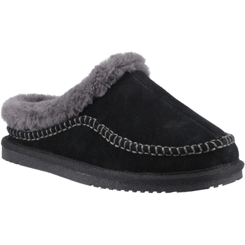 Hush Puppies Female Anika Slipper, Black, 7