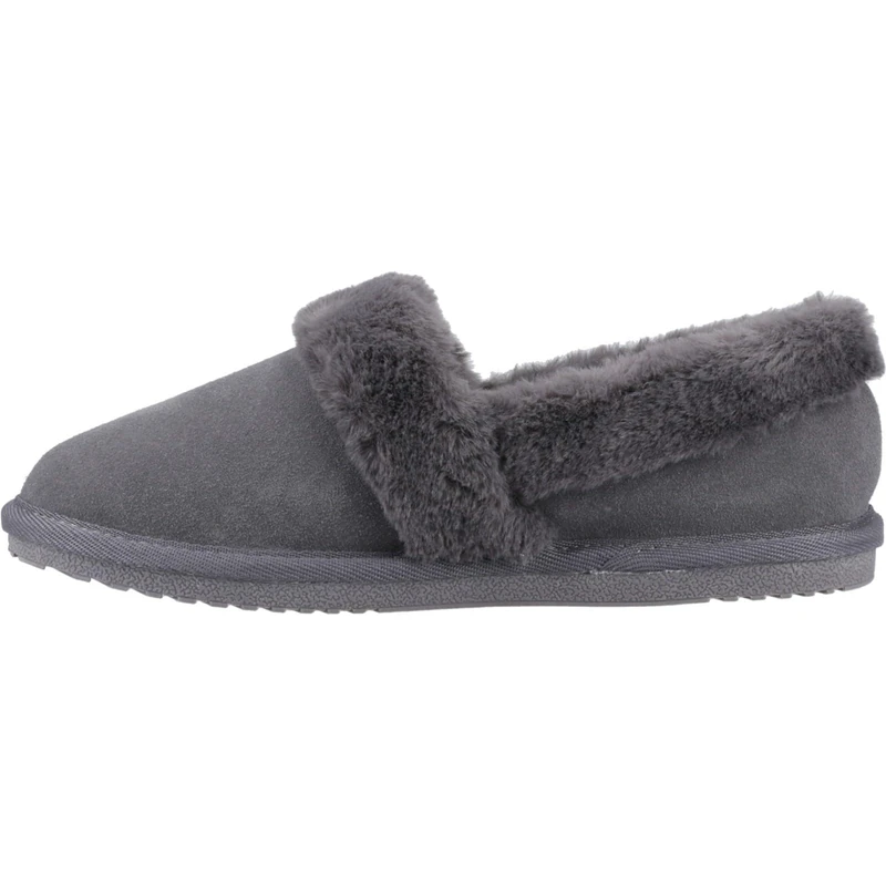 Hush Puppies Female Ariel Slipper, Grey, 6