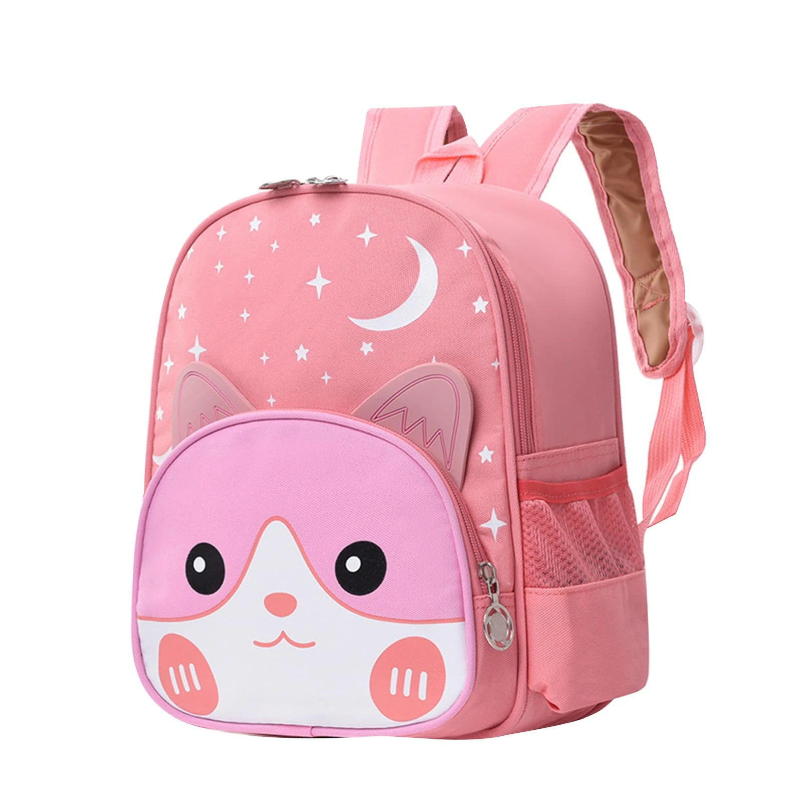 PANXUNSWIM Kids Backpack, Kawaii Backpack for Boys and Girls, Kindergarten Backpack (Pink)