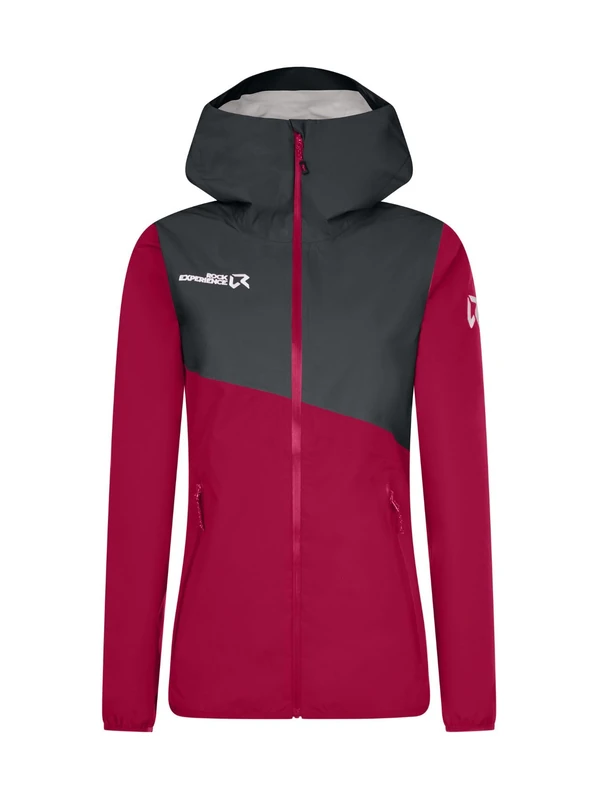 Rock Experience Women's Roof Hoodie Woman Technical Jacket | Windproof, Black, M