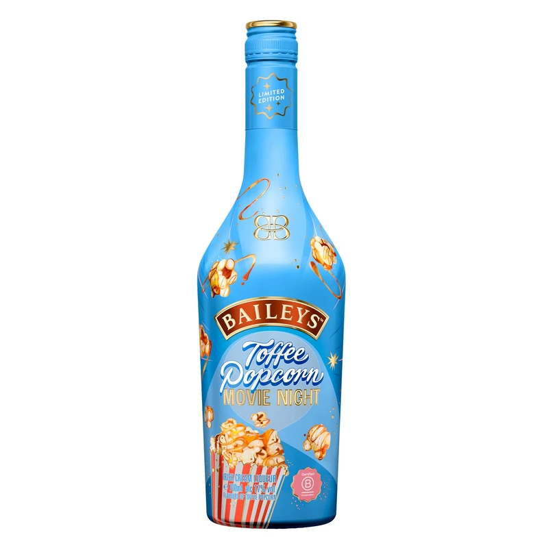 Baileys Toffee Popcorn Liqueur | 17% vol | 70cl | Aromas of Butter & Cream | Enjoy Over Ice or in Cocktails