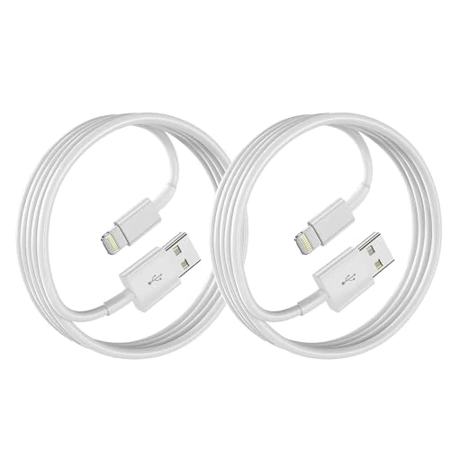 iPhone Charger Cable 6ft/1.8M, [Apple MFi Certified] Lightning Cable Fast Charging iPhone Cable Lead for iPhone 14 13 12 11 Pro Max XS XR X 8 7 6 Plus SE And More (1.8M 2Pack)