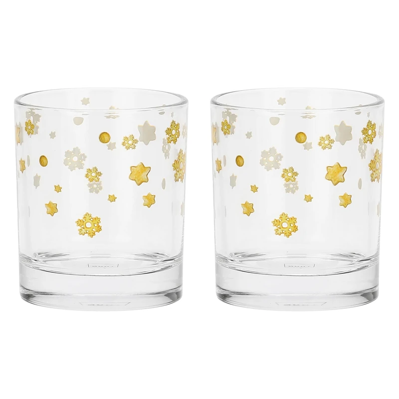 THUN - Set of 2 Wisky Glasses with Christmas Surprises Cubes