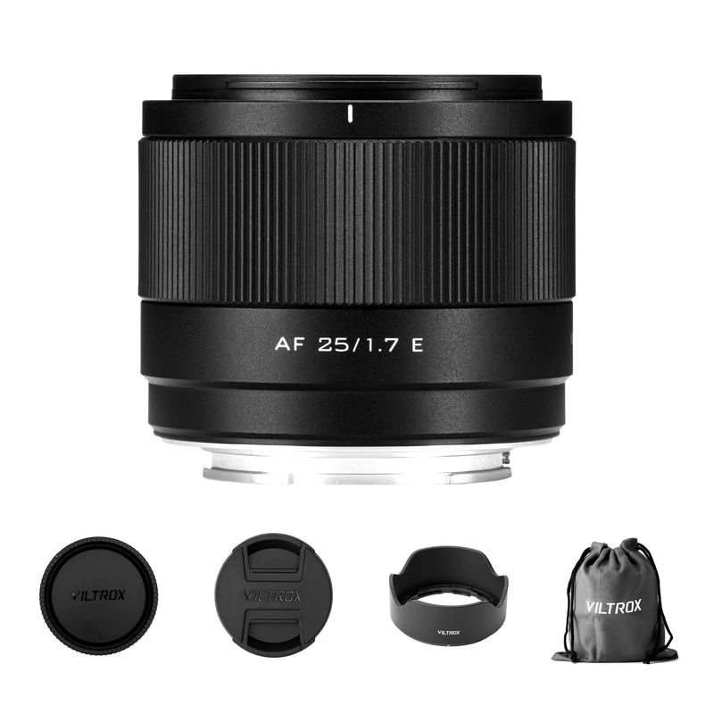 VILTROX 25mm f/1.7 F1.7 Auto Focus Large Aperture APS-C Lens Pocket Dispo FE Lens Compatible with Sony E-Mount Cameras A6400 A6500 A6600 A6700 ZV-E10 A7C A7RII A7SII A7II A7RIII A9 A1 ZVE1 A7CR
