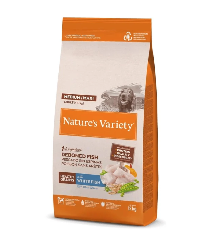 Nature's Variety Dog Healthy Grain Medium Adult Fish 10kg