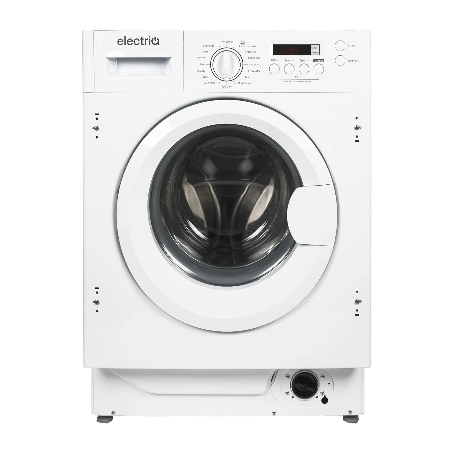 electriQ 7kg 1400rpm Integrated Washing Machine - White