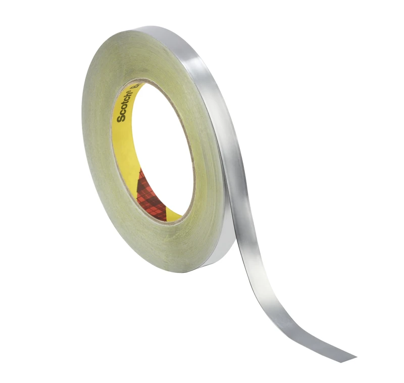 3M Lead Foil Tape 420, Silver, 19 mm x 33 m, 0.17 mm