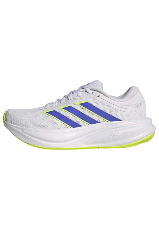 adidas Women's Response 2 Running Shoes, FTWR White/Cobalt Blue/Lucid Lemon, 7 UK