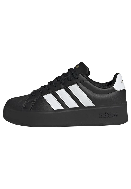adidas Women's STREETTALK Bold Shoes, core Black/FTWR White/Matte Gold, 4 UK