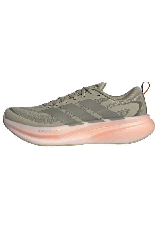 adidas Men's Supernova Glide Running Shoes, Wonder Cargo/Olive strata/Lucid Orange, 10.5 UK