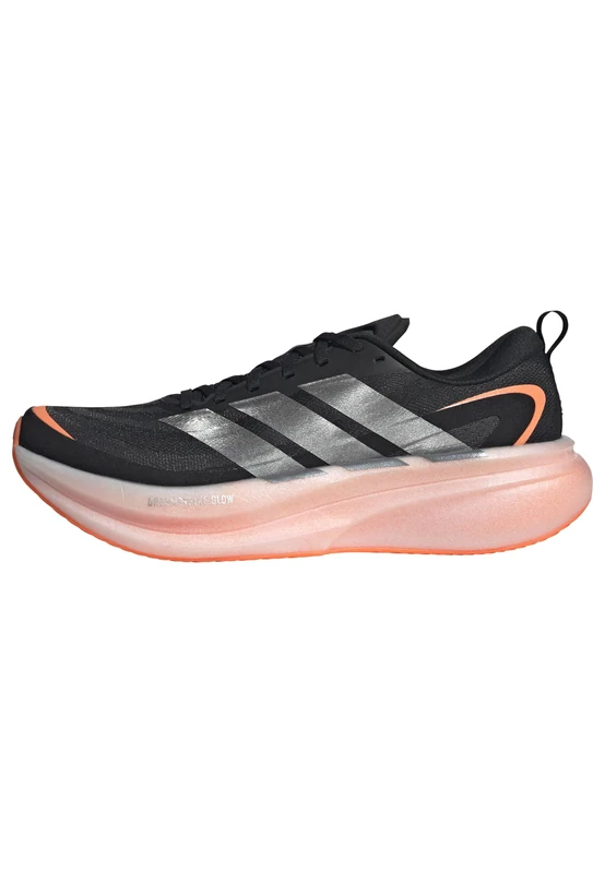 adidas Men's Supernova Glide Running Shoes, core Black/Iron met./Lucid Orange, 7 UK