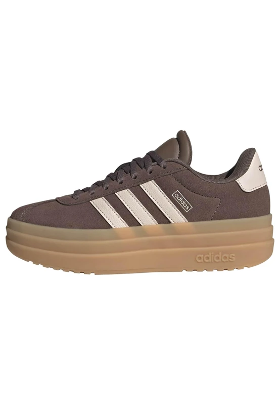 adidas Unisex Kids VL Court Bold Shoes Junior, Earth strata/Wonder Quartz/Gum 3, 3.5 UK