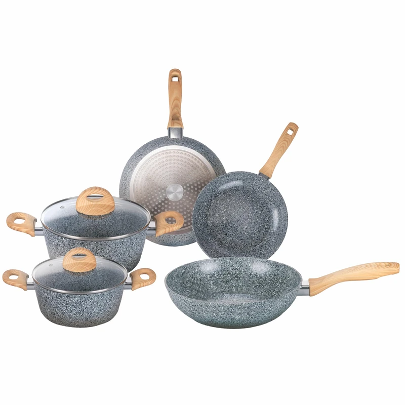 7 Piece Ceramic Non-Stick Coating Aluminum Alloy Induction Alaska SìChef Battery