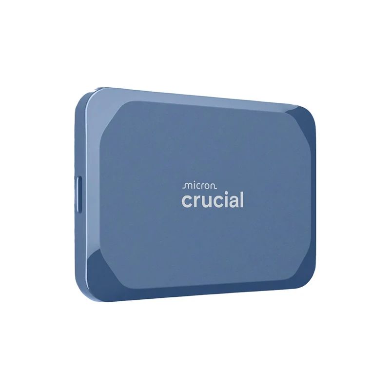 Crucial X10 4TB External Portable SSD Drive - Up to 2100MB/s, USB-C 3.2 Gen2, IP65 Dust and Water Resistant, External Solid State Drive, Matte Blue - CT4000X10SSD9-02