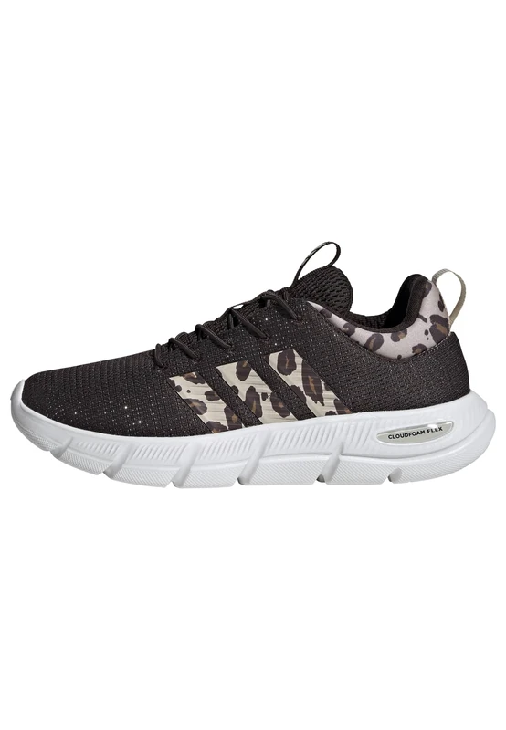 adidas Women's Cloudfoam Flex Laces Shoes, Aurora Coffee/Crystal Linen/core White, 3.5 UK