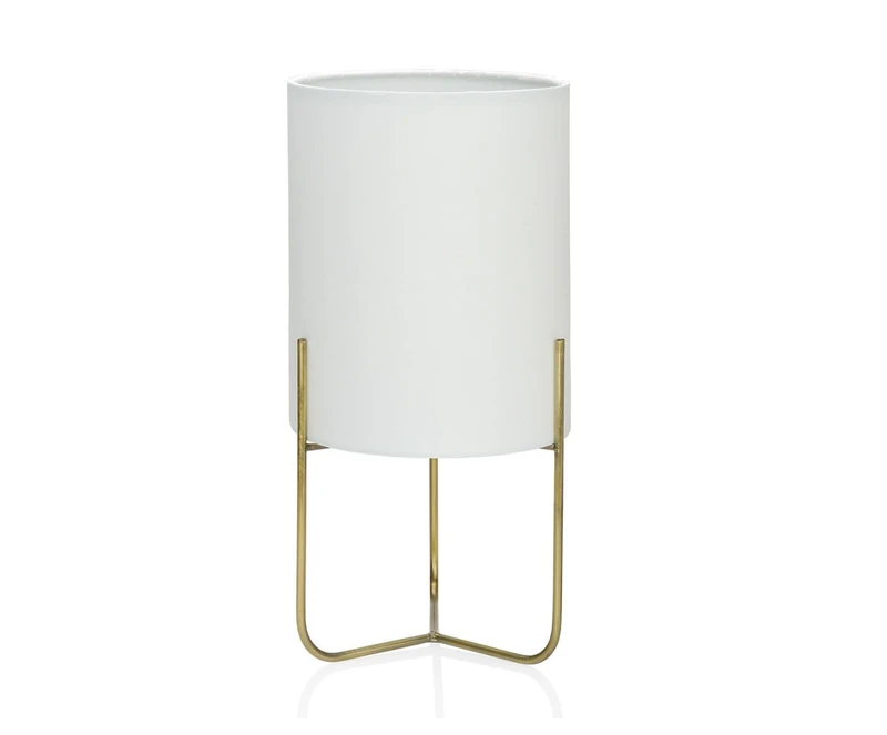 AlexandreHouse Gatsby Laton Blanca LampØ15X30 cm - Image 1