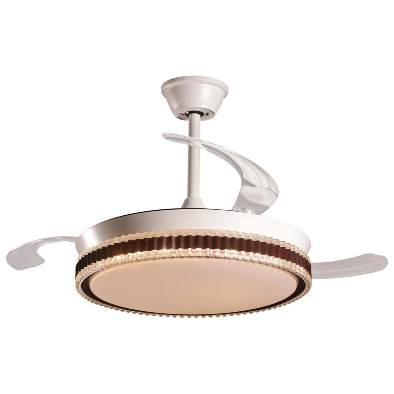 AlexandreHouse Techo C/LUZ 3 Aspas Retracticles Fan Blue Quaint - Image 1