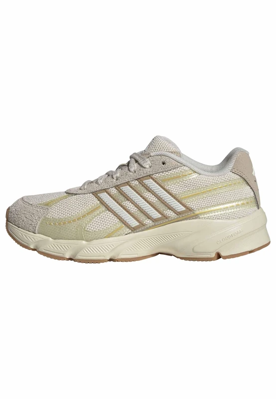 adidas Women's TECHNOCHAOS 2000 Shoes, Wonder White/Off White/Matte Gold, 4.5 UK