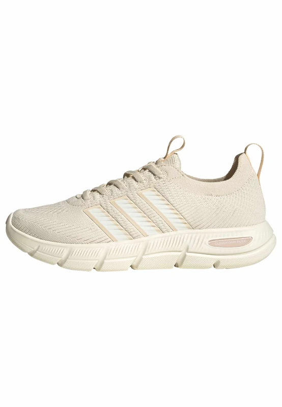 adidas Women's Cloudfoam Flex Elastic Laces Shoes, Wonder White/Off White/Bliss Orange, 6 UK - Image 1