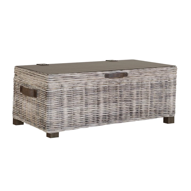 FWStyle Handmade Kubu Rattan Storage Coffee Table - H45 X W120 X D65cm