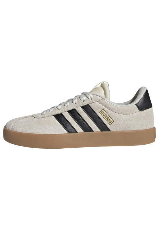 adidas Women's VL Court 3.0 Shoes, Cream White/core Black/Gold met., 5.5 UK