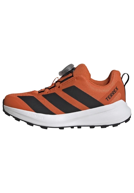adidas Unisex Kids Terrex Agravic Boa Trail Running Kids Shoes, Semi Impact Orange/Core Black/FTWR White, 10 UK Child