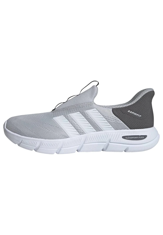adidas Men's Cloudfoam Flex Slip ON Shoes, LGH Solid Grey/FTWR White/Grey Five, 8.5 UK