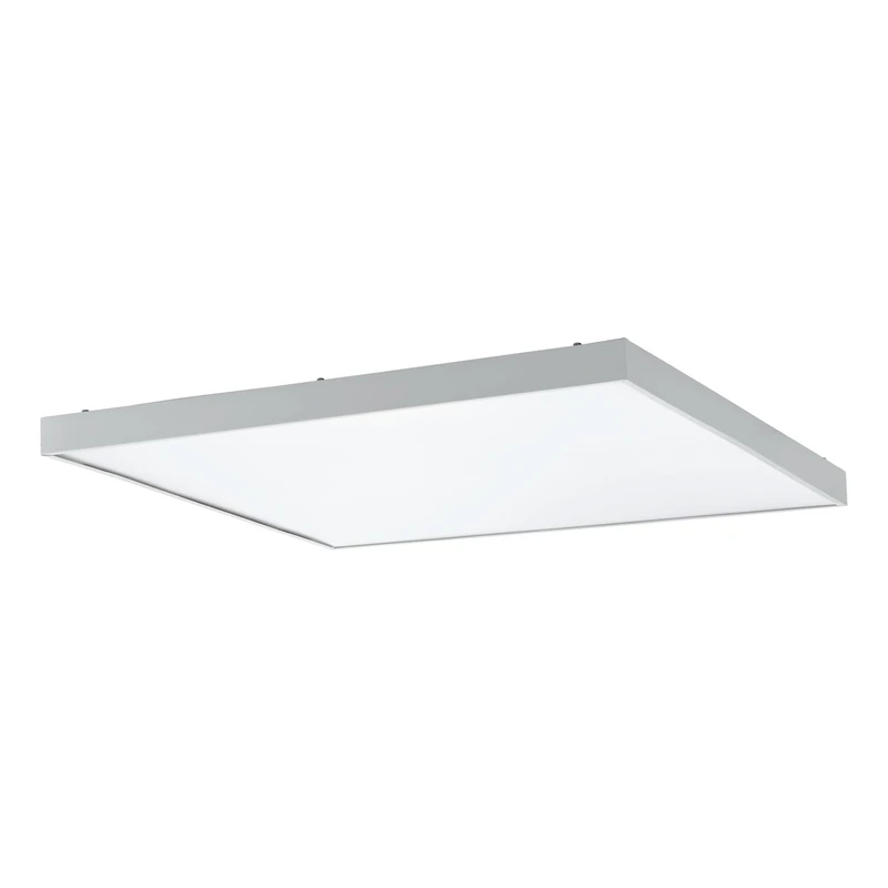 Eglo LED Panel Piglionasso, Flush Mount Ceiling Light Fitting, Office Lighting, Square Kitchen lamp, Neutral White, 59.5 x 59.5 cm