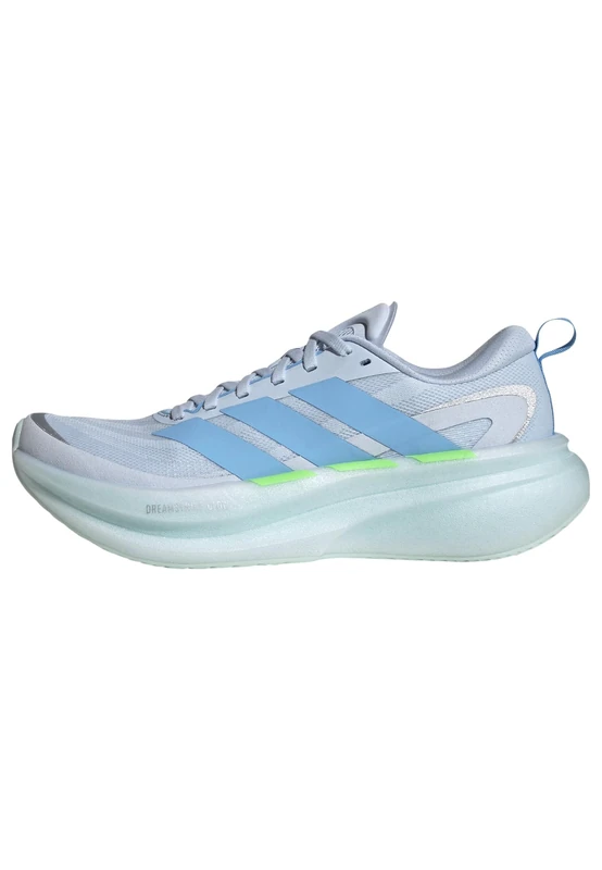 adidas Women's Supernova Glide Running Shoes, Crystal Sky/Blue Burst/Lime Burst, 5.5 UK