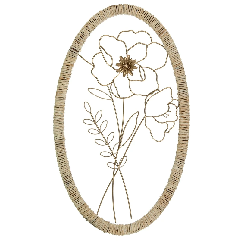 AlexandreHouse ADORNO PARED METAL FLOR
