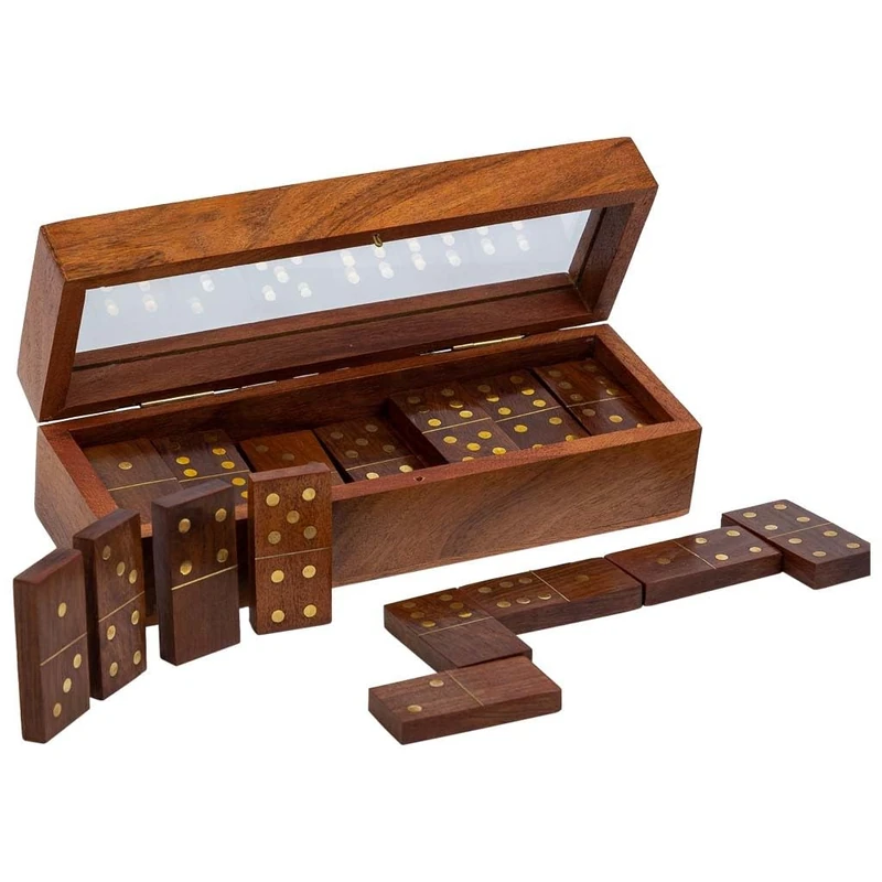 AlexandreHouse Dominoes with caja de madera marron - Image 1