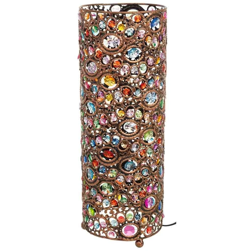 Metal and Crystal Acrylic Colour Lamp