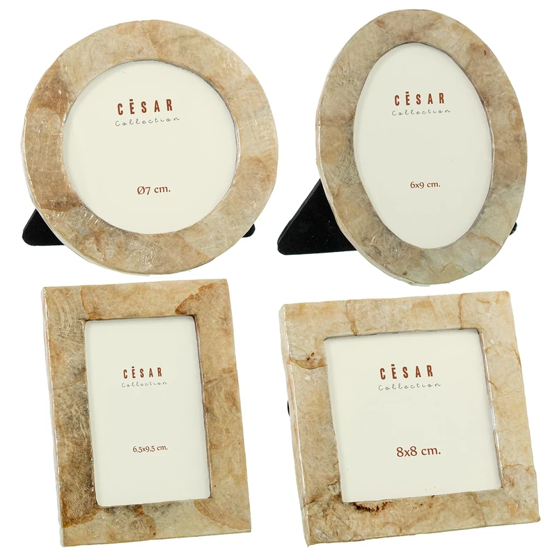 Set of 4 Mini Photo Wallets Nacar to Stado - Image 1