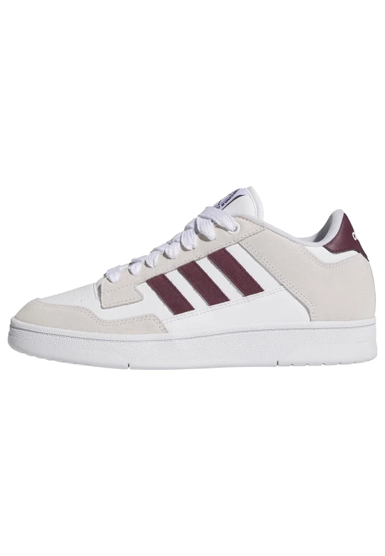 adidas Unisex Rapid Court Low, FTWR White/Maroon/FTWR White, 4.5 UK