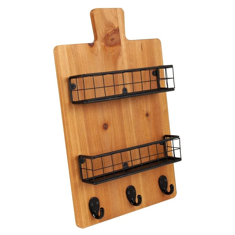 AlexandreHouse Percha con estantes de madera y metal