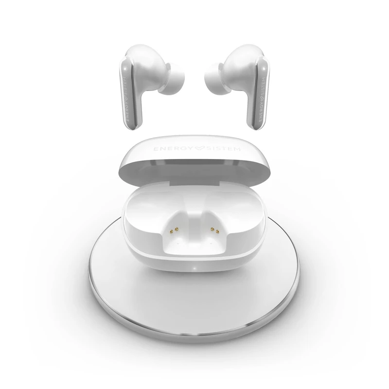 Energy Sistem Serenity ANC Ultra Bluetooth Headphones with Hybrid Noise Cancelling ANC up to -35dB, 25h Battery, Qi Wireless Charging, IPX4 Water Resistance and Made of Recycled Plastic