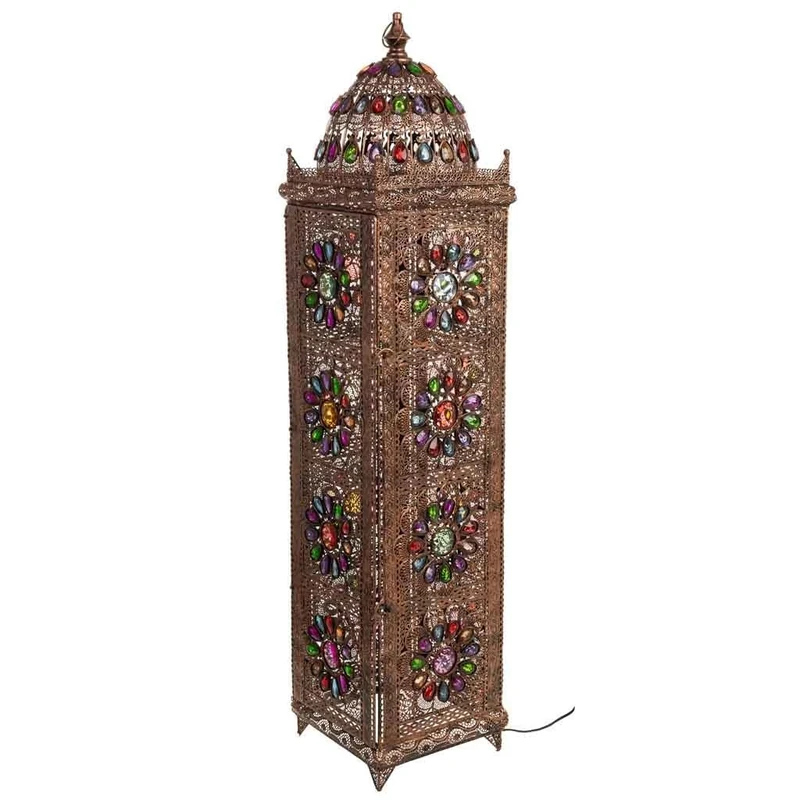 AlexandreHouse Metal and Crystal Acrylic Colour Lamp