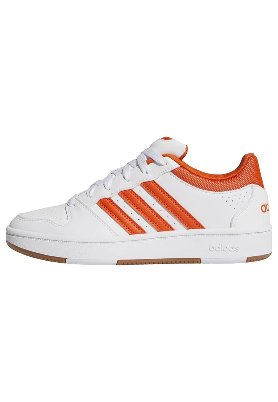 adidas Women's Hoops Classic Shoes, FTWR White/Collegiate Orange/Amber Gum, 5 UK