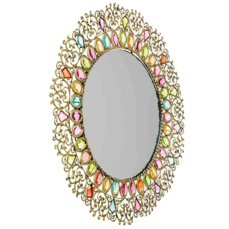 AlexandreHouse Espejo with crystal acrylic de colours