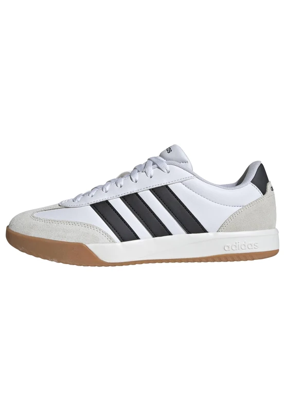 adidas Men's VL Court FC Shoes, FTWR White/core Black/Orbit Grey, 9.5 UK