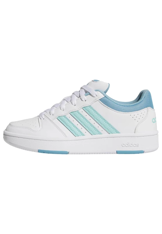 adidas Women's Hoops Classic Shoes, FTWR White/Flash Aqua/preloved Blue, 6 UK