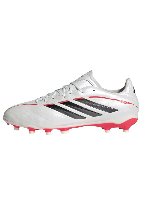 adidas Unisex Kids COPA Pure IV League Firm Ground Football Boots Kids, Zero met./core Black/Lucid red, 2 UK