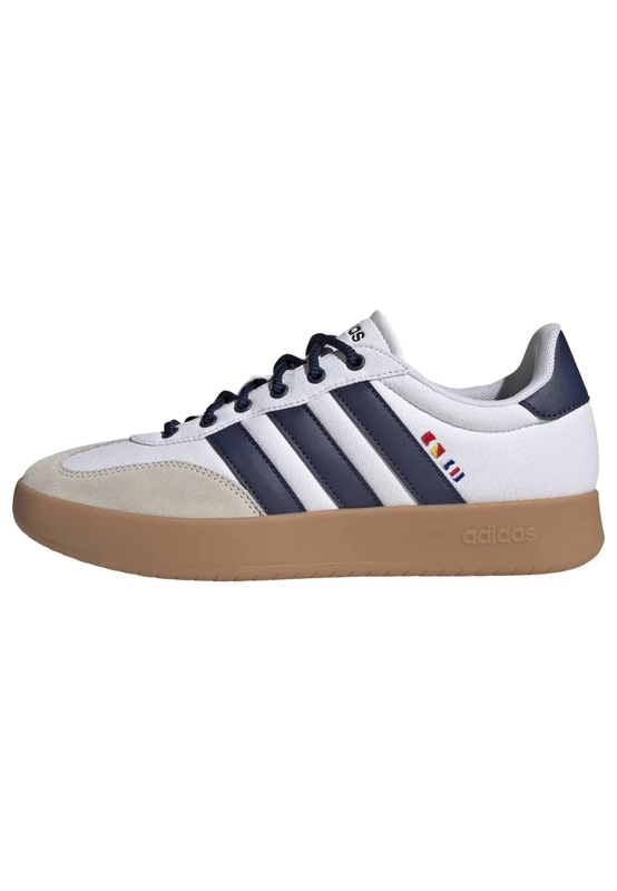 adidas Men's BARREDA Shoes, FTWR White/Dark blue/GUM10, 5.5 UK