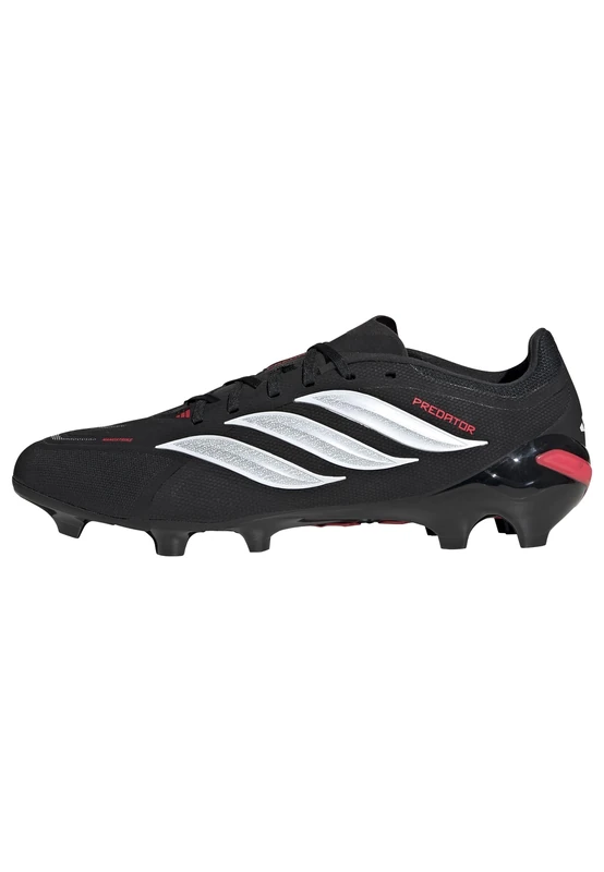 adidas Unisex Predator League Firm Ground Football Boots, core Black/FTWR White/Lucid red, 12.5 UK