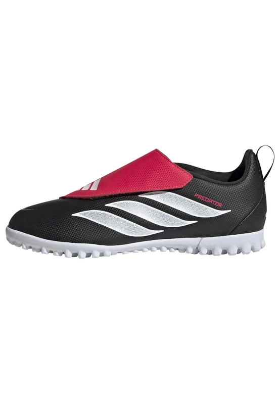 adidas Unisex Club Velcro Fold-Over Tongue Turf Football Shoes Kids, core Black/FTWR White/Lucid red, 1 UK