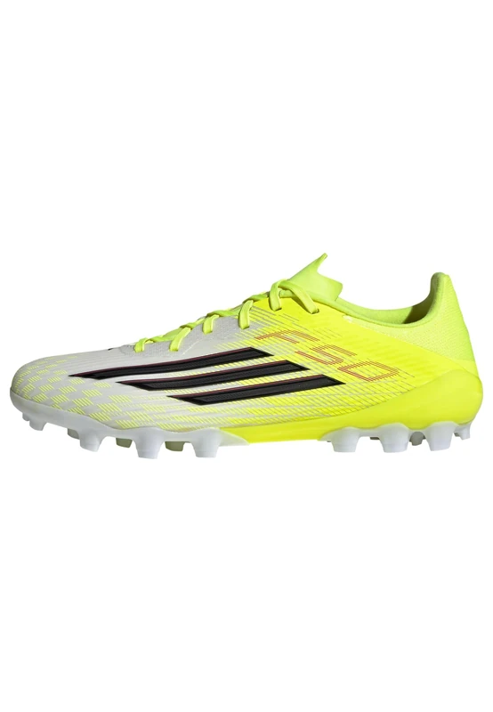 adidas Unisex F50 League 2G/3G Artificial Ground Football Boots, Team Solar Yellow 2/core Black/Lucid red, 5 UK