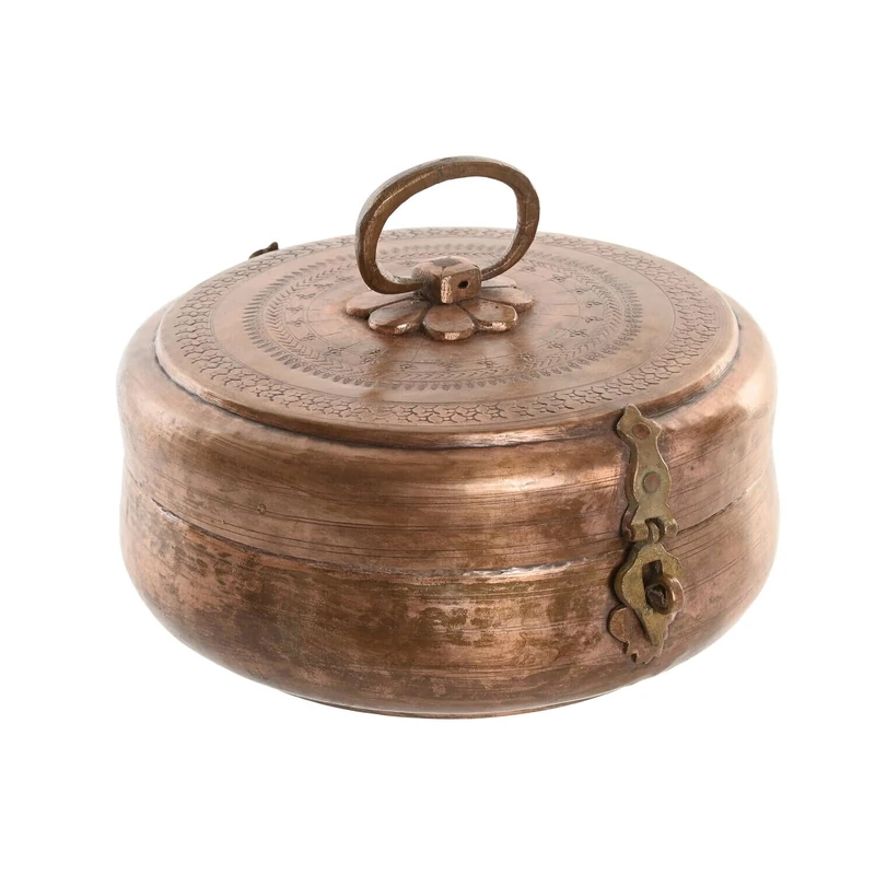 CAJA Laton 25X25X10 LABRADA Hand COBRE